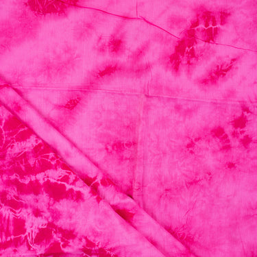 Shibori Tie And Dye Handmade Cotton Pink Fabric