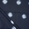 Shibori Tie And Dye Pure Cotton Black Polkas Dots Fabric