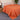 Solid Orange Cotton Reversible Machine Quilt