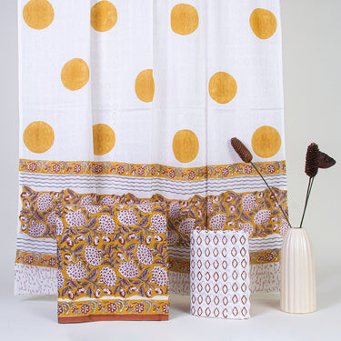 Hand Block Printed Unstitched Ladies Suit With Cotton Dupatta Online