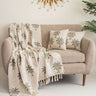 Useful Gifts Printed Cotton Sofa Throw Blanket & Cushion Cover