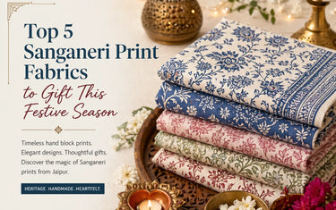 Top 5 Sanganeri Print Fabrics to Gift This Festive Season