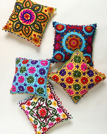 Embroidered Cushion Covers