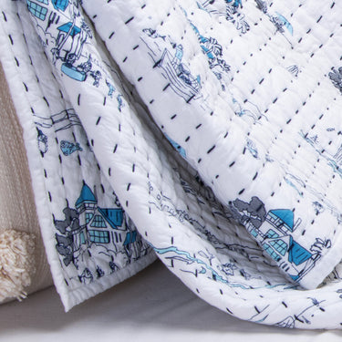 100% Pure Cotton Kantha Baby Blanket & Quilts