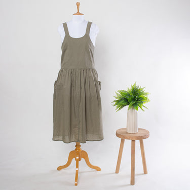 Green Dyed Apron Dress