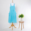 Sky Blue Soft Kitchen Apron & Gardening Organic Cotton Apron