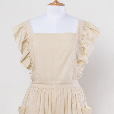 Cream Color Kitchen & Gardening Cotton Apron