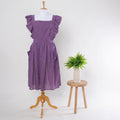 Purple Apron Dress for Kitchen