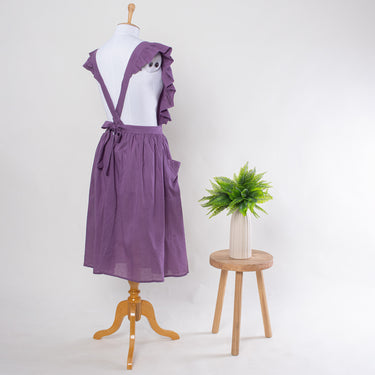 Purple Apron Dress for Kitchen