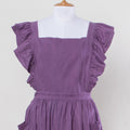 Purple Apron Dress for Kitchen