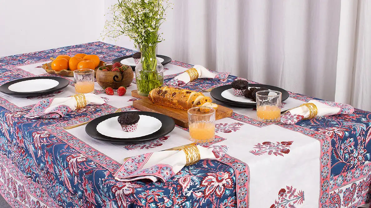 Hand Block Printed Dining Set