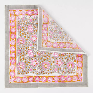 Floral Border Print Artisan Cotton 