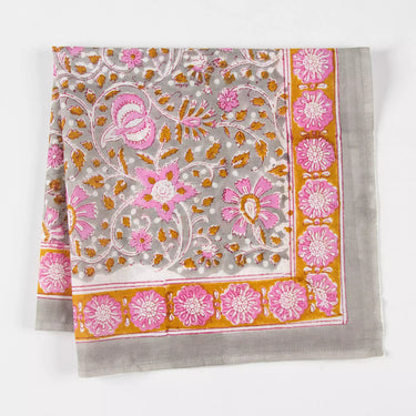 Floral Border Print Artisan Cotton 