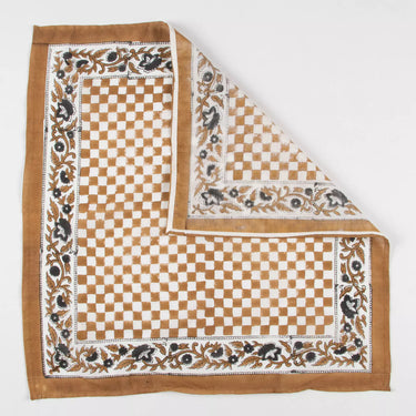 Beautiful Vintage Floral Checkered 