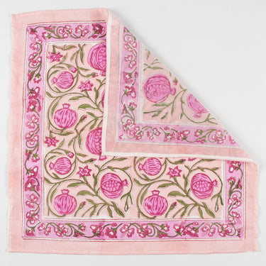 Hand Block Floral Printed Soft Cotton Bandana