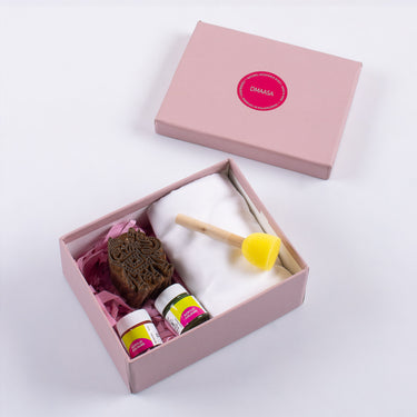 Hand Block Printing Kit With Solid Scarf