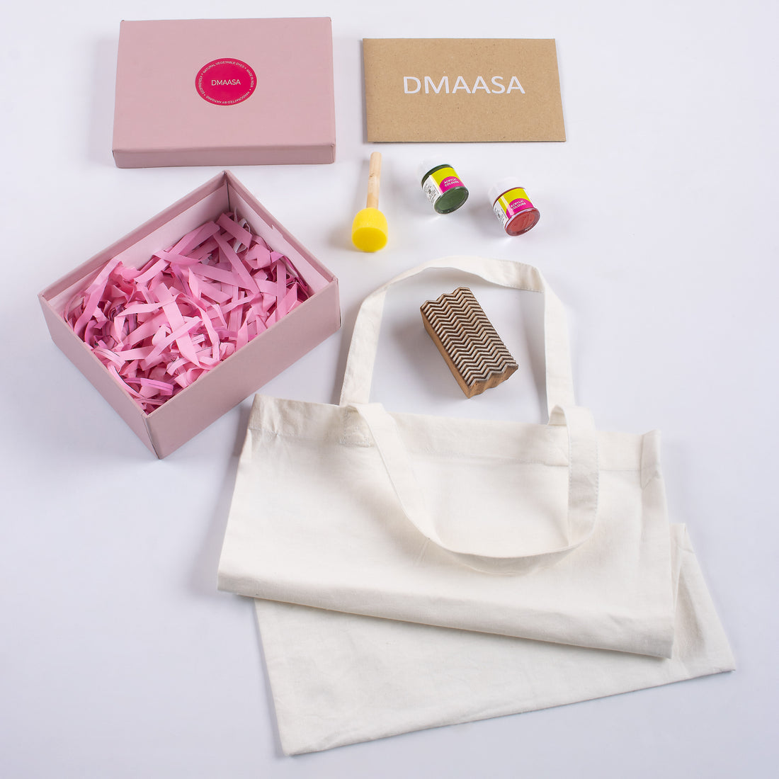 Block Printing Kit with Cotton Tote Bag