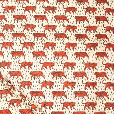 Bagru Animal Hand Block Printed Fabric Perfect for Dailywear