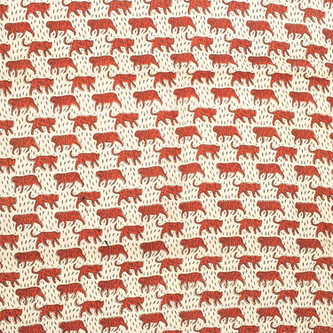 Bagru Animal Hand Block Printed Fabric Perfect for Dailywear