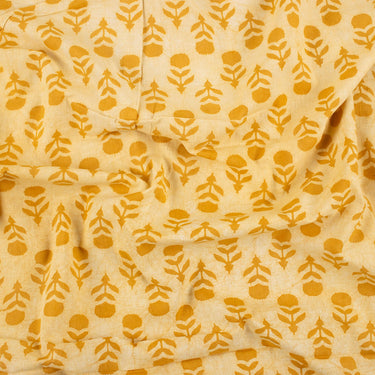 Bagru Floral Hand Block Printed Cotton Fabric Online