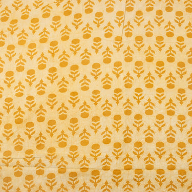 Bagru Floral Hand Block Printed Cotton Fabric Online