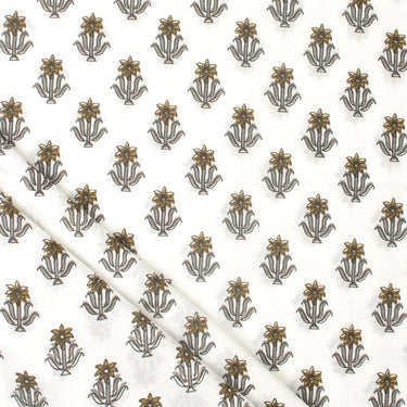 Beautiful Booti Cotton Hand Block Print Fabric