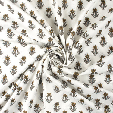 Beautiful Booti Cotton Hand Block Print Fabric