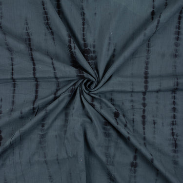 Beautiful Gray Cotton Shibori Tie And Dye Fabric For Kurti