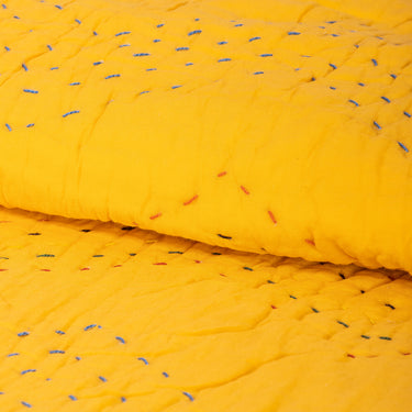 Beautiful Handmade Solid Soft Kantha Quilt Blankets