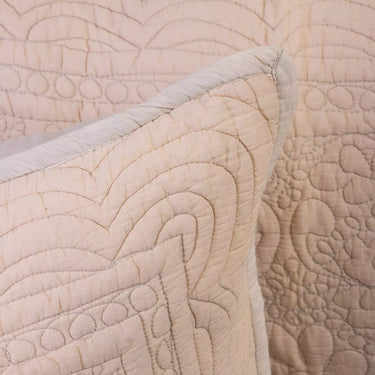 Beautiful Quilted Machine Stitched 100% Cotton Pillow Cover