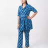 Best Block Printed Floral Pure Cotton Cord Set for Women
