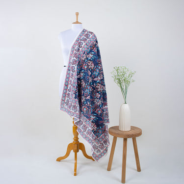 Best Blue Floral Beach Swimwear Women's Sarong