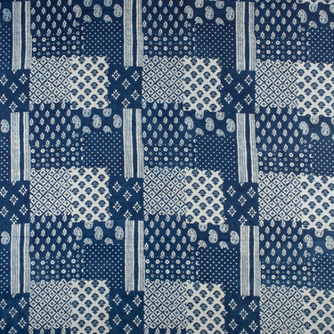 Best Cotton Indigo Blue Hand Block Printed Cotton Fabric