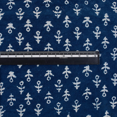 Best Cotton Indigo Hand Block Print Fabric