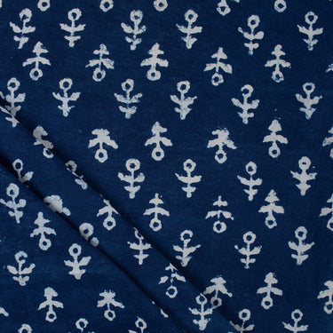 Best Cotton Indigo Hand Block Print Fabric