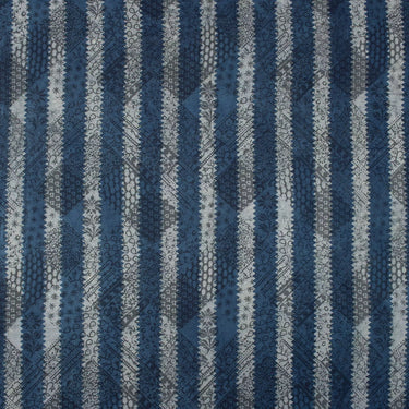 Best Fabric for Mens Kurta Hand Block Printed Indigo Fabric