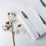 Best Natural Dyed Leaf Print Cotton Soft Baby Blankets
