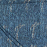 Bird Hand Block Printed Indigo Cotton Fabric for Clothing