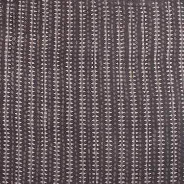 Black Stripe Dabu Hand Block Print Fabric at Best Prices