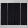 Black Waffle Cotton Bath Towels Set