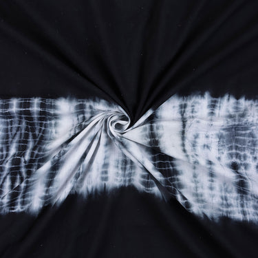 Black & White Handmade Cotton Tie Dye Shibori Fabric