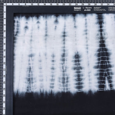 Black & White Handmade Cotton Tie Dye Shibori Fabric