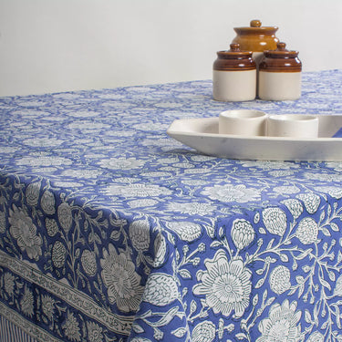Block Printed Cotton Dining Table Cover