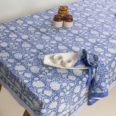 Block Printed Cotton Dining Table Cover