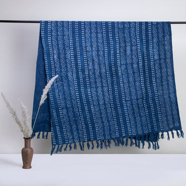 Hand Block Geometrical Print Cotton Throws for Sofas and Couch Decor