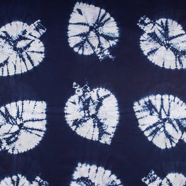 Blue Cotton Tie Dye Shibori Fabric