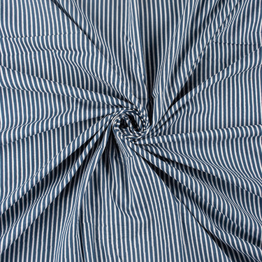 Blue Discharge Pure Cotton Hand Block Printed Fabric