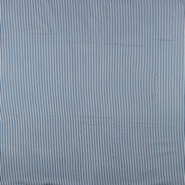 Blue Discharge Pure Cotton Hand Block Printed Fabric