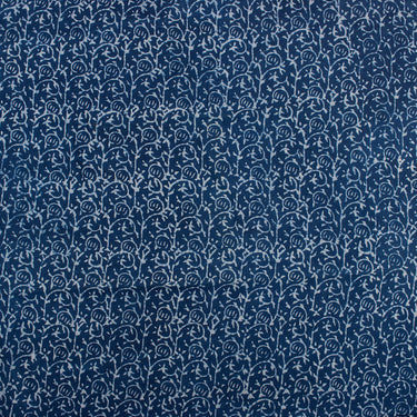 Blue Dye Indigo Hand Block Printed Fabric