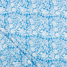 Blue Floral Hand Block Printed Pure Cotton Fabric